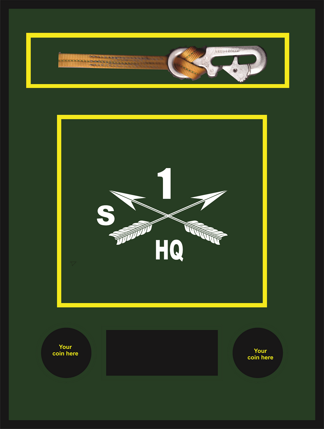 1SFG GSB Customizable Frame1SFG GSB Framed Colors with Customizable Rank Name and Branch 18x28 Inches (Service HQ)